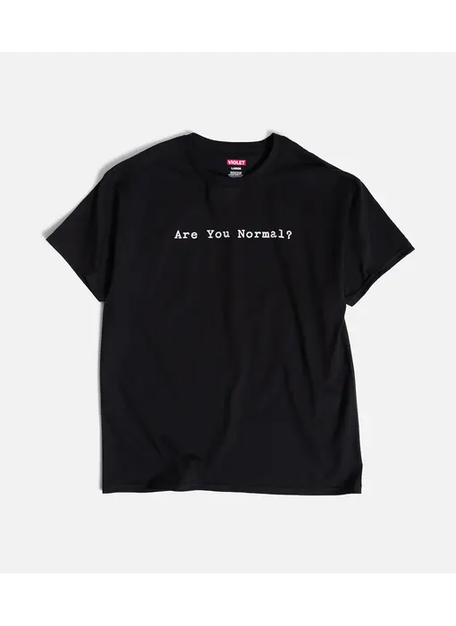 Violet "Are You Normal?" Tee - white