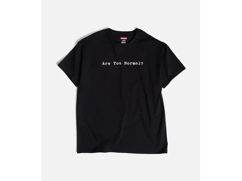 violet Violet "Are You Normal?" Tee - white