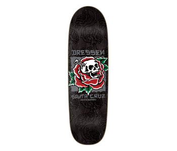 Santa Cruz Dressen Skull Rose Pro Shape Deck - 9.25