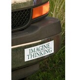 Quasi Quasi Imagine Thinking Bumper Sticker