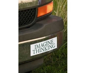 Quasi Imagine Thinking Bumper Sticker