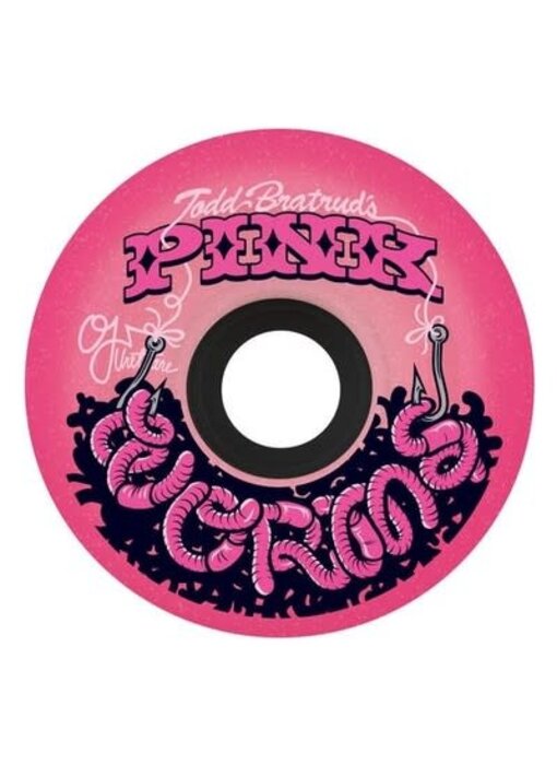 OJ Pink Worm Super Juice Wheels - 60mm