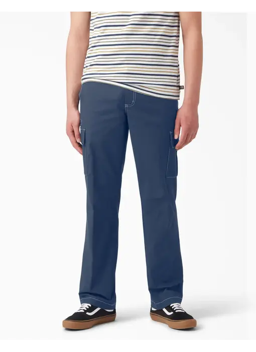 Dickies Ripstop Cargo Pants -Indigo Navy/White Stitch