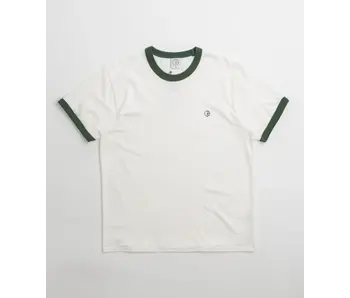 Polar Ringer Shirt -White/Dark Green