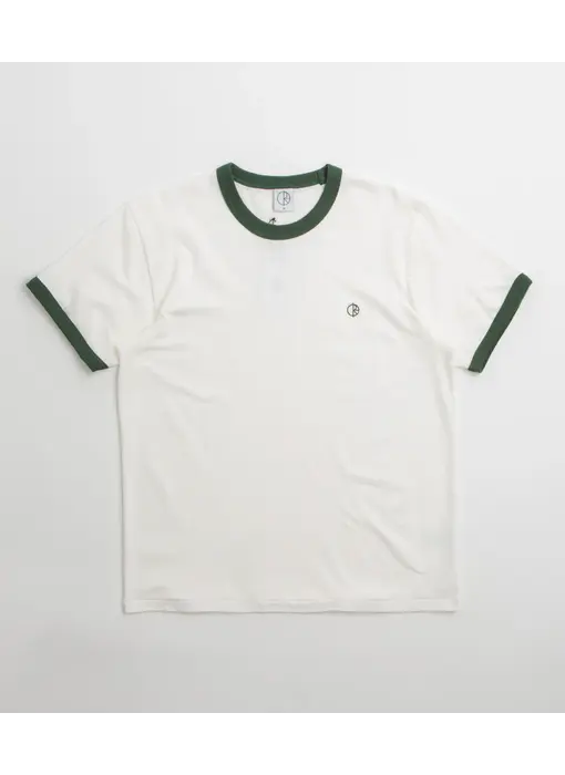 Polar Ringer Shirt -White/Dark Green
