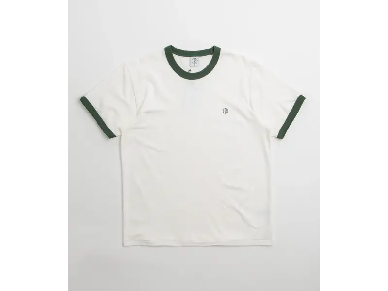 Polar Polar Ringer Shirt -White/Dark Green