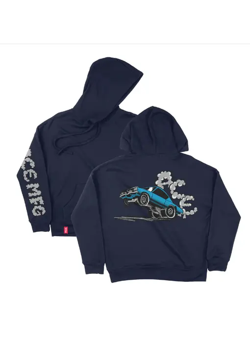 Ace Burnout Hoodie- Navy