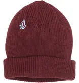 Volcom Volcom Full Stone Beanie- burgundy