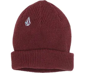 Volcom Full Stone Beanie - burgundy