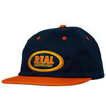 Real Real ADJ Oval Emb Strapback Hat - Navy/ Red
