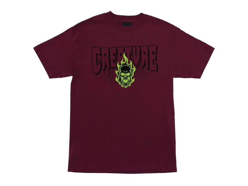 Creature Creature Bonehead 2 Shirt- Maroon