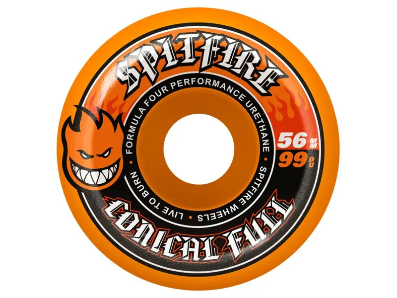 Spitfire Spitfire F4 99D Conical Full Orange Wheels - 56mm