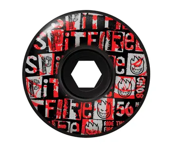 Spitfire 80HD Ransom Radial Full Wheels - Blk 56mm