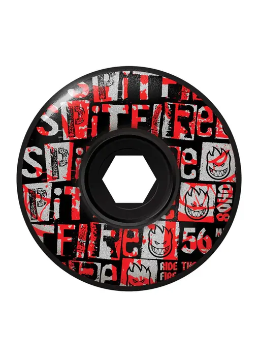 Spitfire 80HD Ransom Radial Full Wheels - Blk 56mm