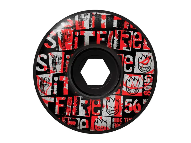 Spitfire Spitfire 80HD Ransom Radial Full Wheels - Blk 56mm