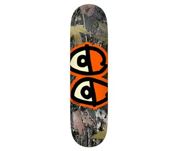 Krooked Team Eyes Camo Orange Deck - 8.25