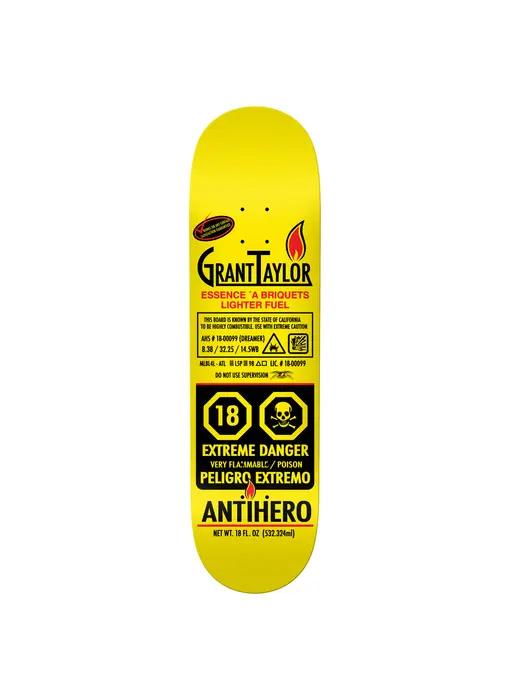 Anti-Hero Taylor Fueled Up Deck - 8.38