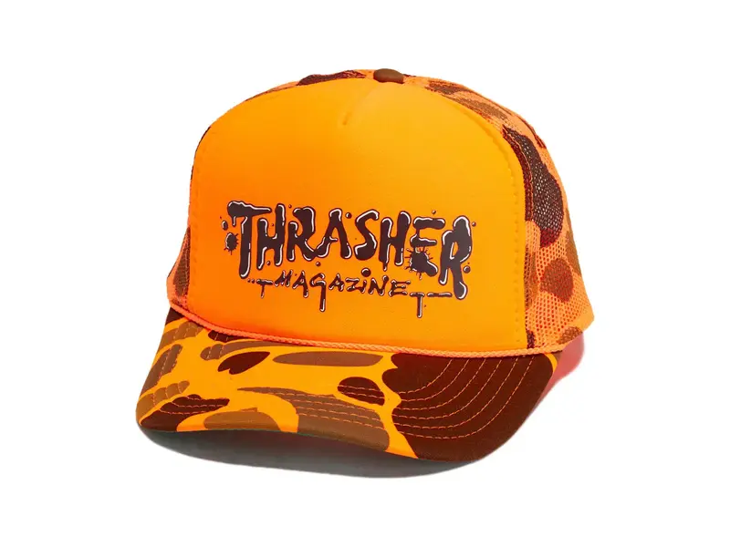Thrasher Thrasher Wet Paint Trucker - Orange Camo