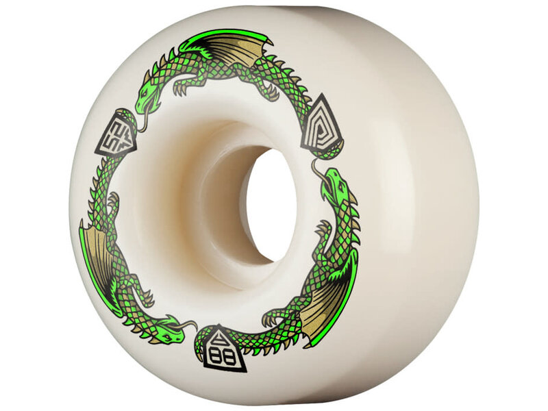 Powell Peralta Powell Peralta Dragon Formula Green 88a Nano Rat Wheels - 52mm