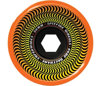 Spitfire 80HD  Orange Superwides Wheels - 58mm