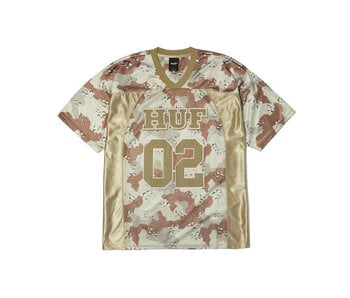 Huf Camo Football Jersey Brown