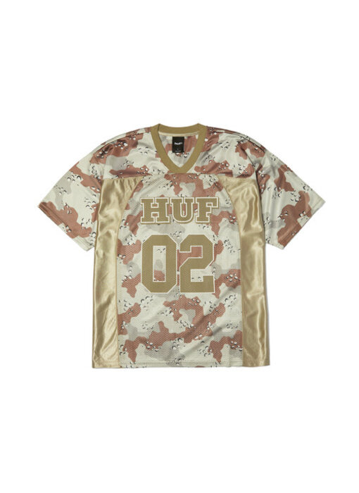 Huf Camo Football Jersey Brown
