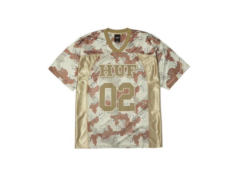 huf Huf Camo Football Jersey Brown