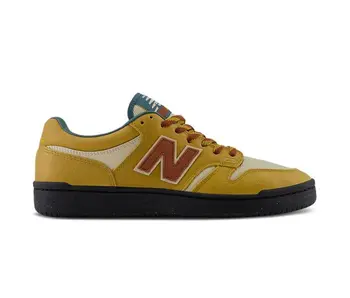 New Balance Numeric 480 Shoes - Tan/Burgundy