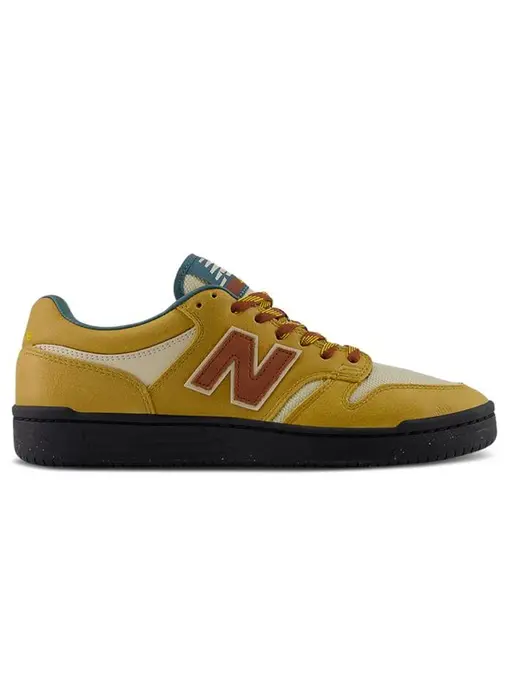 New Balance Numeric 480 Shoes - Tan/Burgundy