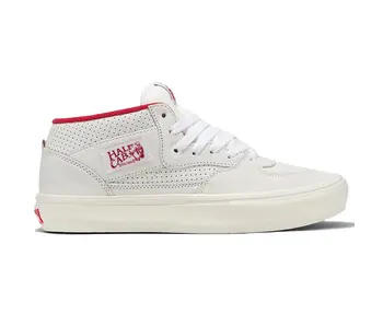 Vans Skate Half Cab Vintage Sport Shoe - White/Red