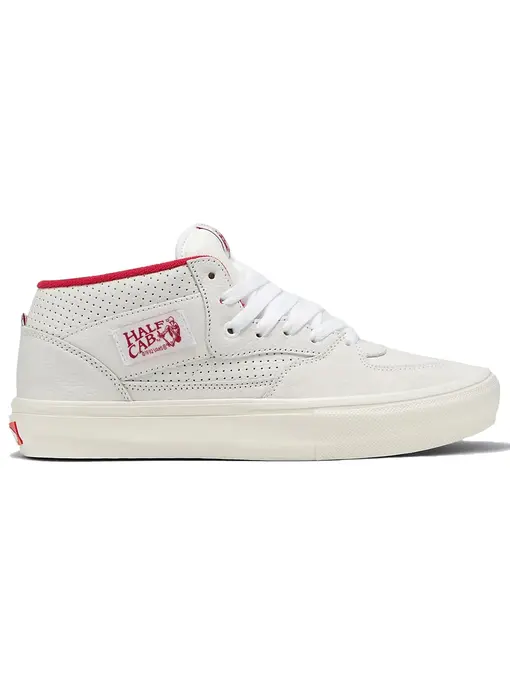 Vans Skate Half Cab Vintage Sport Shoe - White/Red