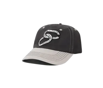 Cash Only Chain 5 Panel Cap - Charcoal/Grey