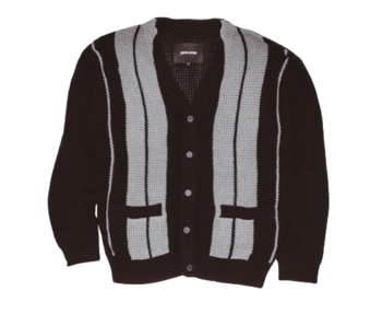 Fucking Awesome School Striped Cardigan Sweater
