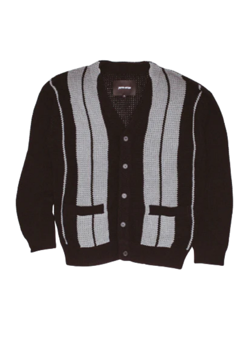 Fucking Awesome School Striped Cardigan Sweater