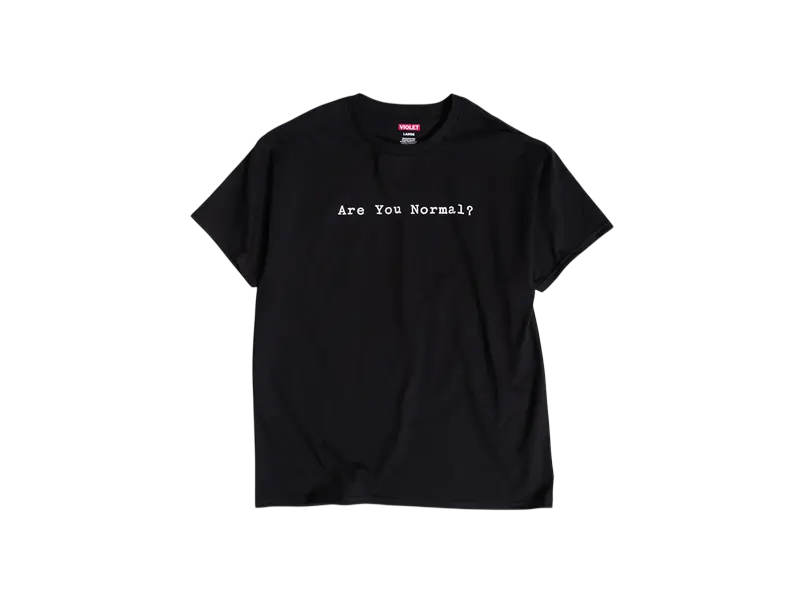 violet Violet "Are You Normal?" Tee - white