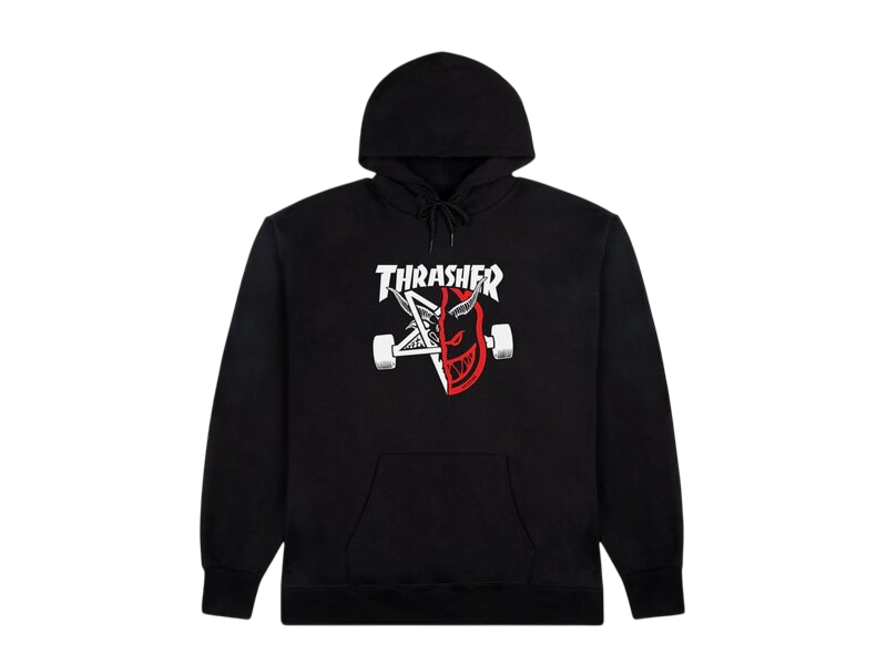 Thrasher Thrasher x Spitfire Thrash & Burn Black Hoodie