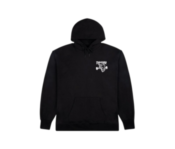 Thrasher x Spitfire Classic Swirl Black Hoodie