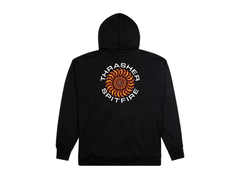 Thrasher Thrasher x Spitfire Classic Swirl Black Hoodie