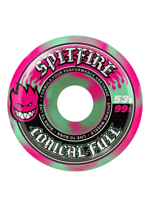 Spitfire F4 99D Conical Full Swirl Wheels - 53mm