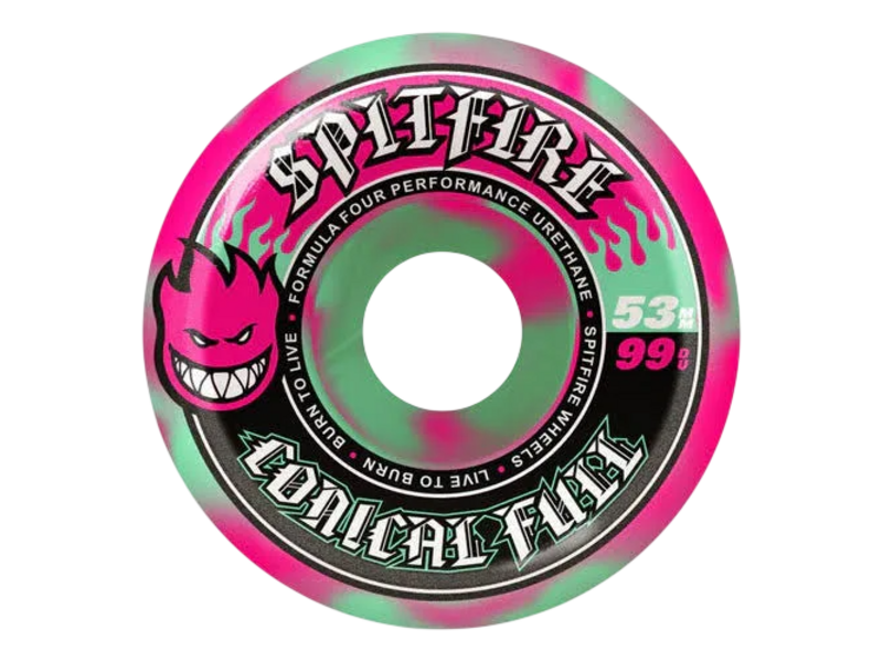 Spitfire Spitfire F4 99D Conical Full Swirl Wheels - 53mm