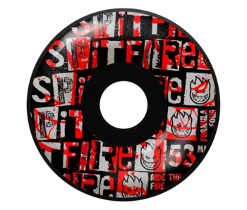 Spitfire F499 Ransom Radial Blk Wheels - 53mm