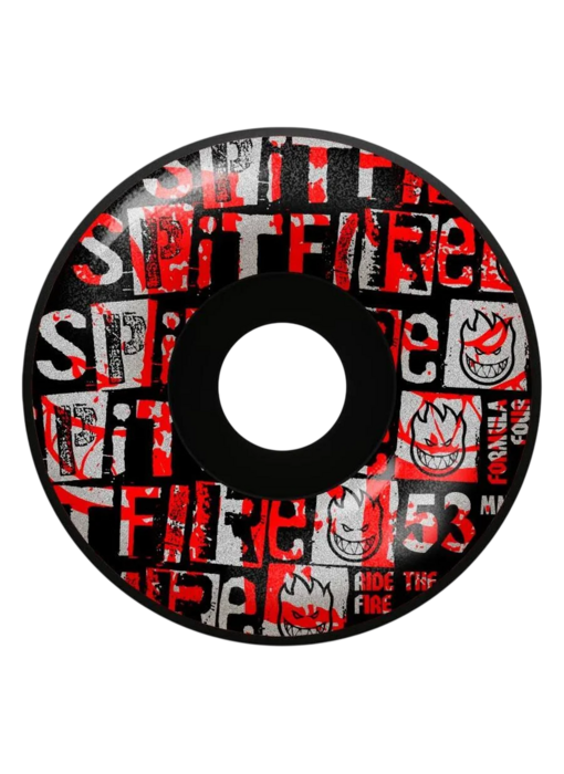 Spitfire F499 Ransom Radial Blk Wheels - 53mm