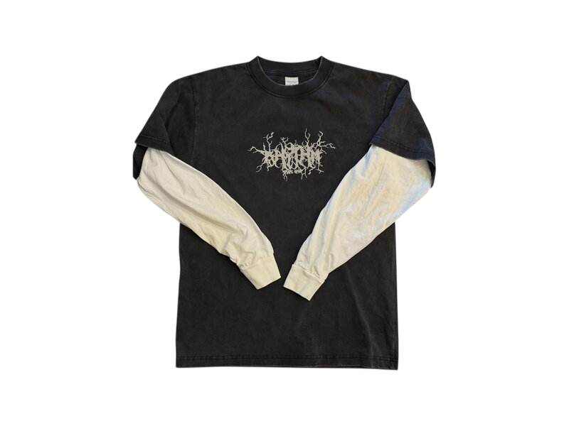 Rhythm Skateshop Rhythm Vintage Black/White Long-sleeve Shirt