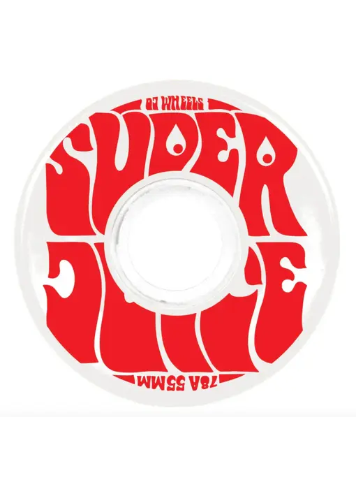 OJ Mini Super Juice White Wheels - 55mm