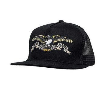 Anti Hero Eagle Emb Black Trucker Hat - Black