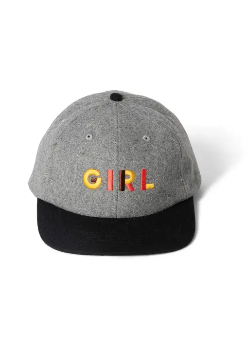 Girl Jeron Wool 6 Panel Hat - Grey/Blk