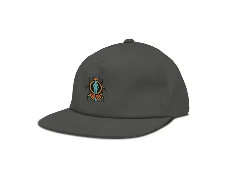 Girl Girl Beetle Boss 5 Panel Hat - Graphite