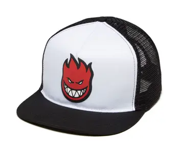 Spitfire Bighead Fill Trucker Hat - White/Blk