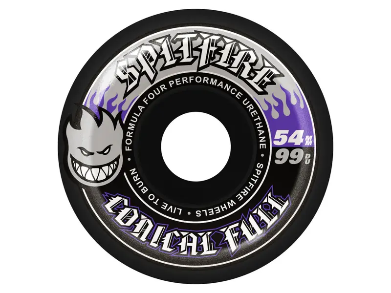 Spitfire Spitfire F4 99D Conical Full Black Wheels - 54mm