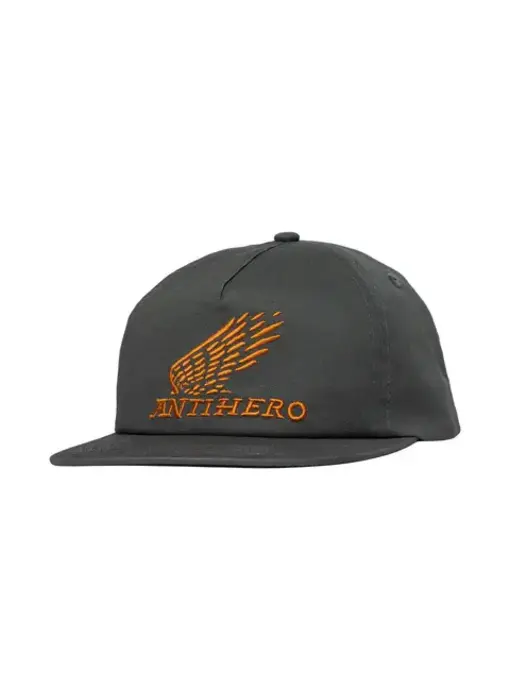 Anti Hero Motorized Snapback Hat - Charcoal